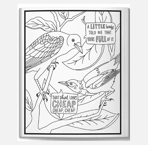 חוברת צביעה SALTY BIRDS ACOLORING BOOK