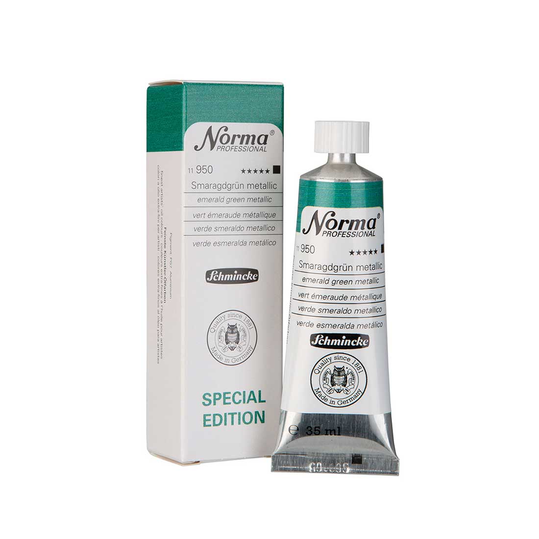צבע שמן המהדורה מוגבלת NORMA PROFESSIONAL 950 EMERALD GREEN METALLIC