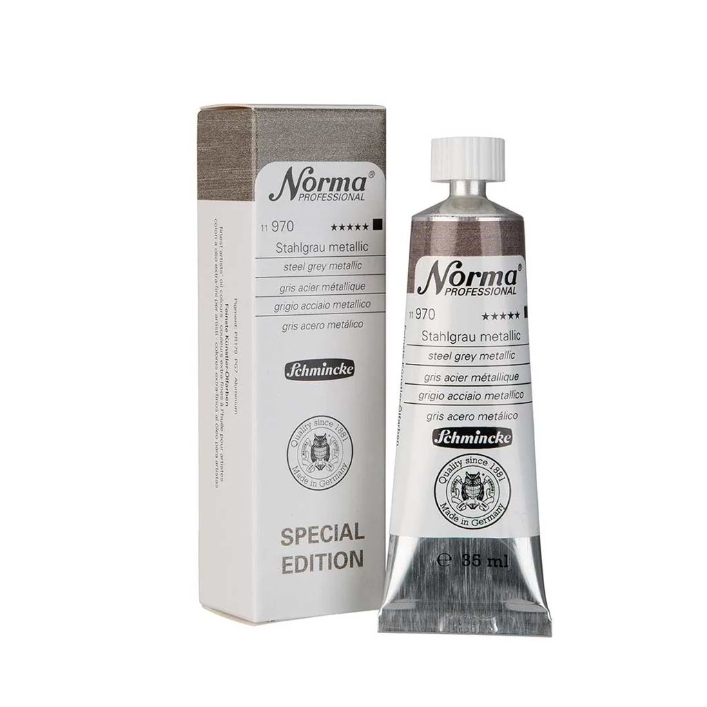 צבע שמן המהדורה מוגבלת NORMA PROFESSIONAL 970 STEEL GREY METALLIC