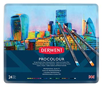 סט 24 עפרונות procolour מבית דרווינט אנגליה