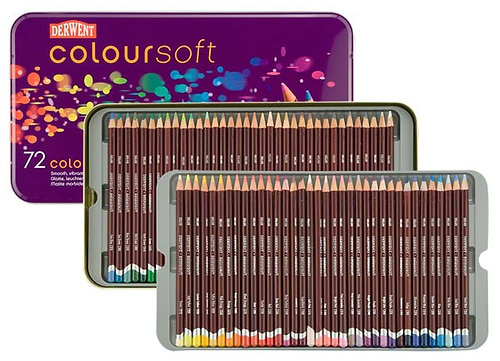 סט 72 עפרונות COLOURSOFT מבית דרווינט אנגליה