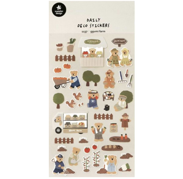מדבקות עיצוב GGUMI FARM 1137