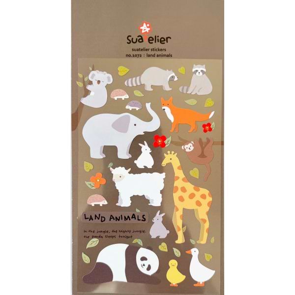 מדבקות עיצוב LAND ANIMALS 1072