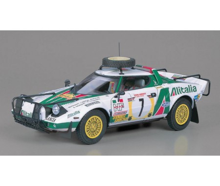 ערכת הרכבה מכונית LANCIA STATOS 1977 SAFARI RALLY HASEGAWA 