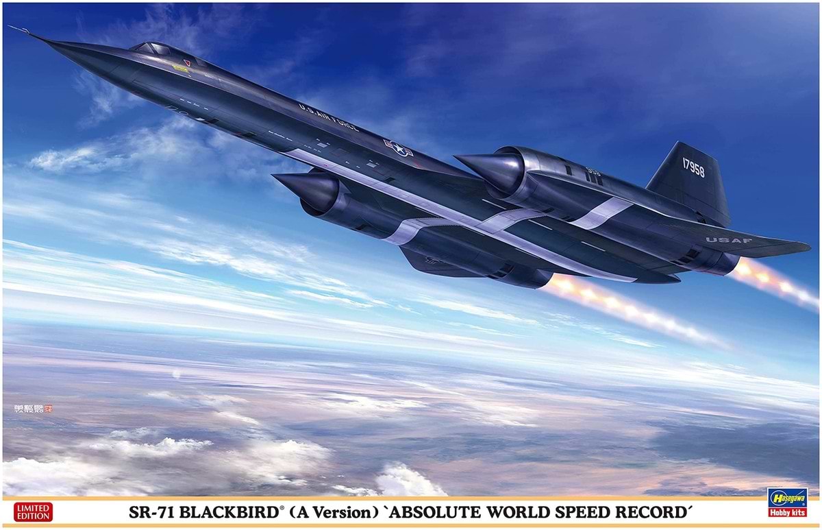 ערכת הרכבה מטוס SR-71 BLACKBIRD  HASEGAWA