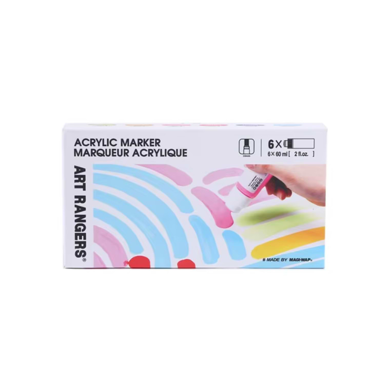 סט 6 סקייוזר אקרילק ART RANGERS ACRYLIC MARKER