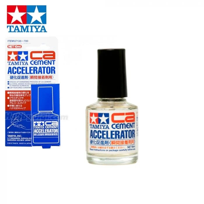 זרז ייבוש לדבקי מודלים TAMIYA CEMENT ACCELERATOR 10ML