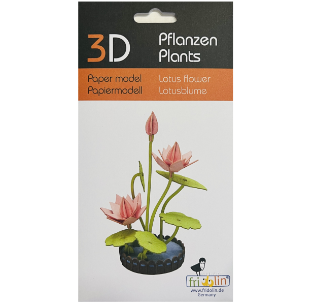 ערכת הרכבה מנייר לוטוס 3D Lotus flower