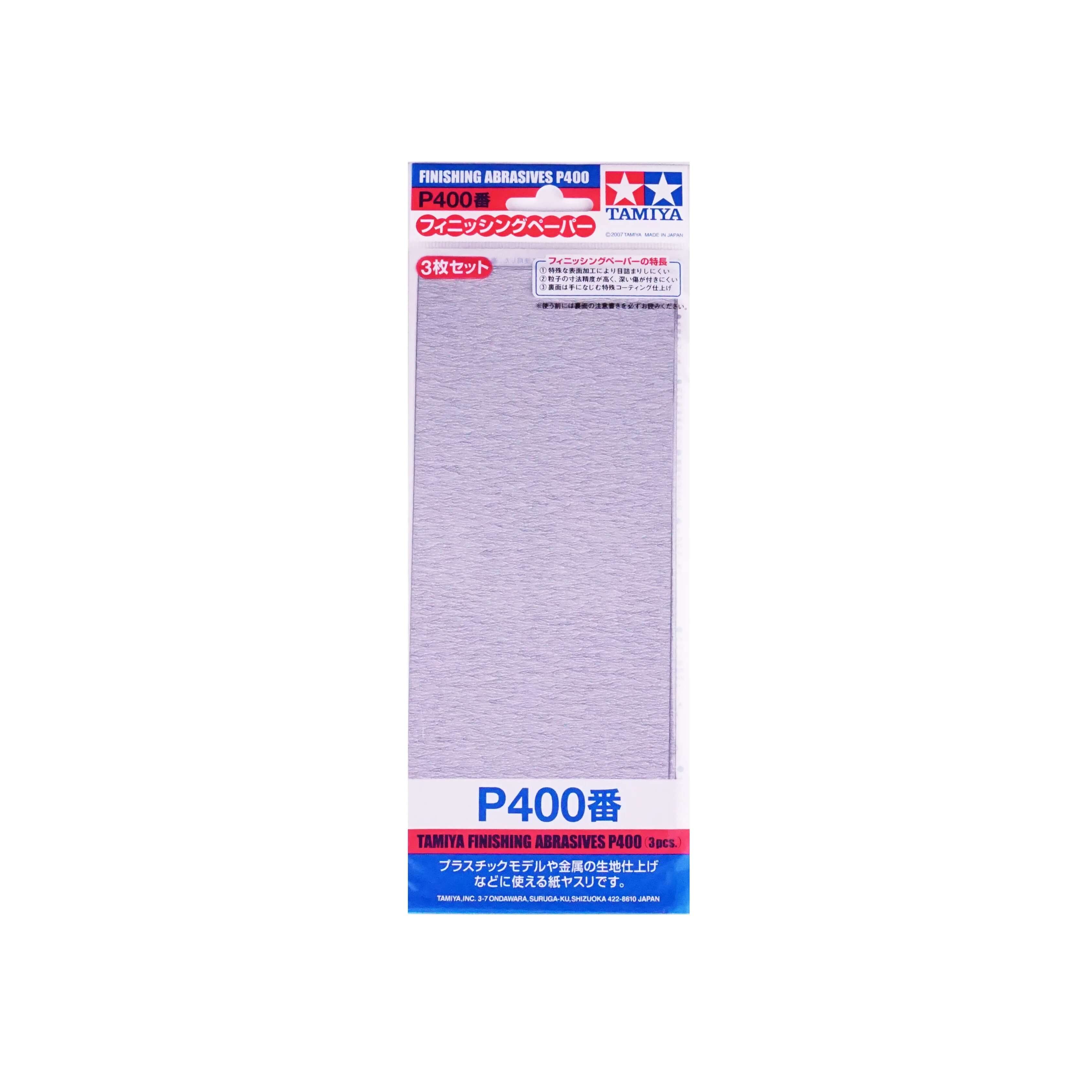 נייר לטש 400 TAMIYA FINISHING ABRASIVES P 