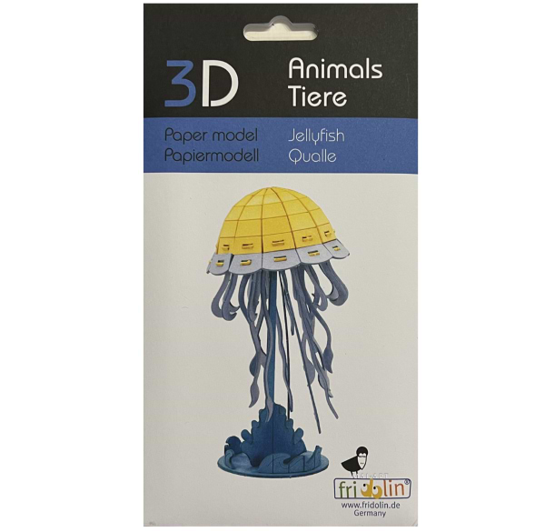 ערכת הרכבה מנייר מדוזה Jellyfish 3D 