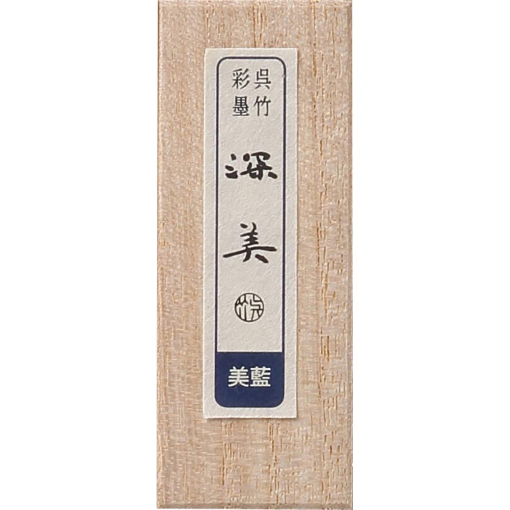 דיו סומי מוצק גוון כחול Kuretake SAIBOKU SHIMBI Sumi Ink Stick, Prussian Blue