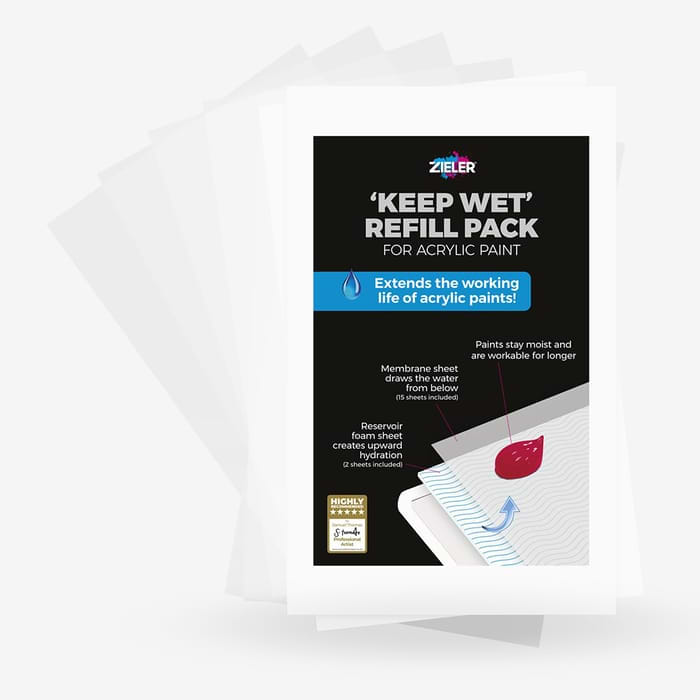 דפים להחלפה לפלטה רטובה  WET PALETTE REFILL ZIELER