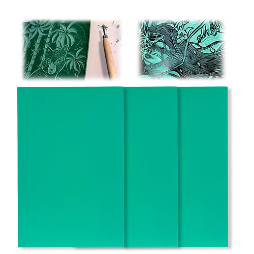 מארז 3 משטחי לינו  SOFT POLYMER LINO SHHTS A4 ZIELER