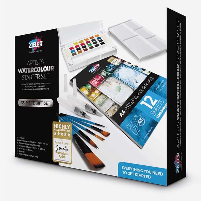 סט צבעי מים למתחילים ARTISTS WATERCOLOUR STARTER SET ZIELER