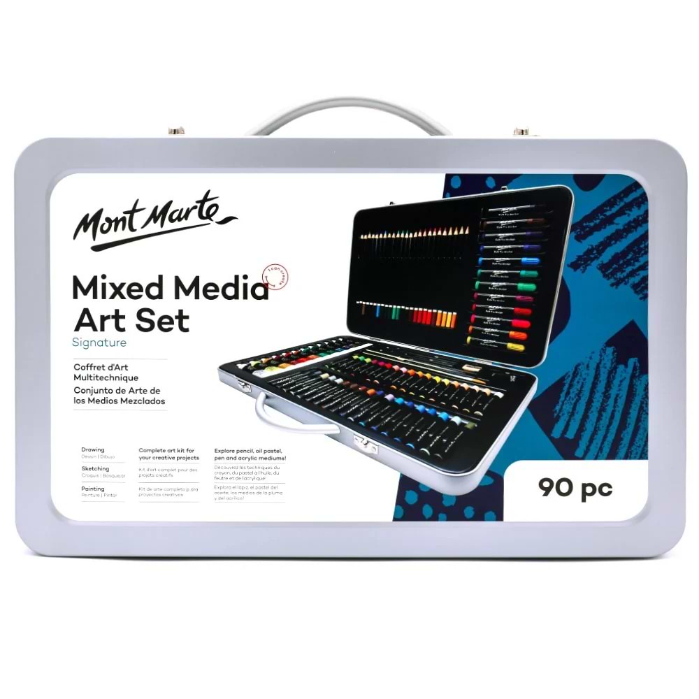 ערכת מיקס מדיה דיסקברי 90 MIXED MEDIA ART SET SIGNATURE MONT MARTE