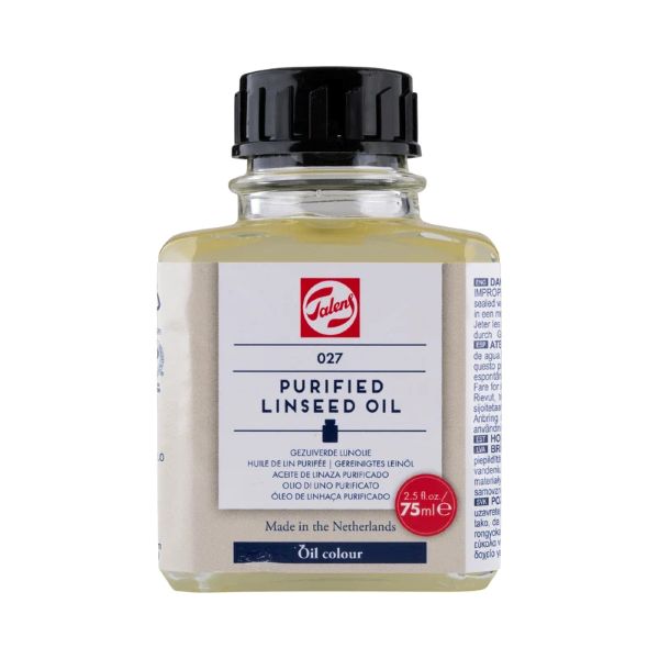 צבע פשתן מטוהר PURIFIED LINSEED OIL 75ML TASLENS 027