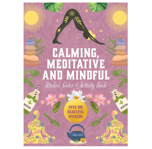 ספר מדבקות DALMING MEDITATIVE AND MINDFUL sticker color &activity book