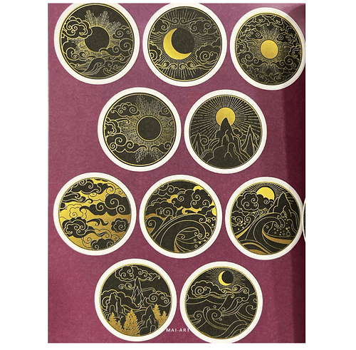 ספר מדבקות DALMING MEDITATIVE AND MINDFUL sticker color &activity book