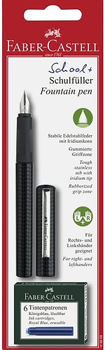 עט נובע פאבר קסטל FABER CASTELL SCHOOL + BLACK