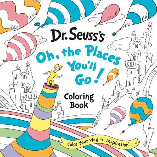חוברת צביעה  DR.SEUSS OH THE PLACES YOU