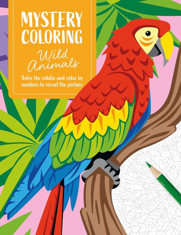 חוברת צביעה לפי מספרים MYSTERY COLORING WULD ANIMALS
