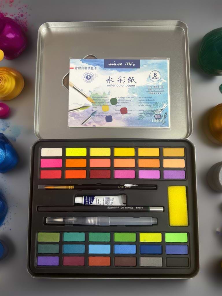 סט 36 צבעי מים SOLID WATERCOLOR SET