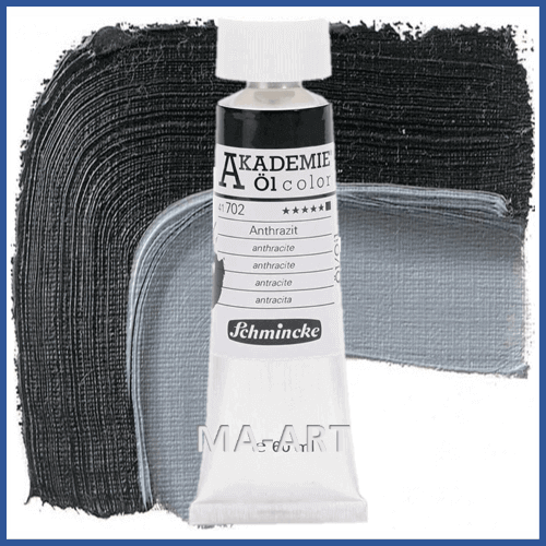 צבע שמן AKADEMIE אקדמיה 60מל' Anthracite 702