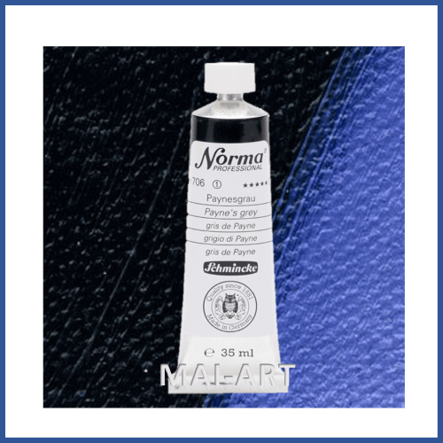 צבע שמן NORMA 706 Payne‘s grey. סדרה 1 35מל מבית שמינקה