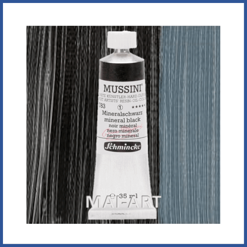 צבע שמן מוסיני סדרה 1 783 Mineral black