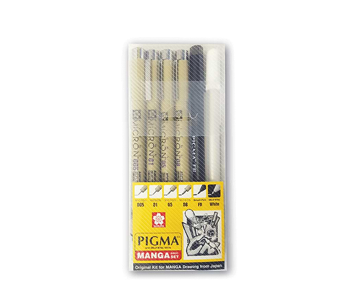 סט רפידוגרף PIGMA MANGA מבית SAKURA