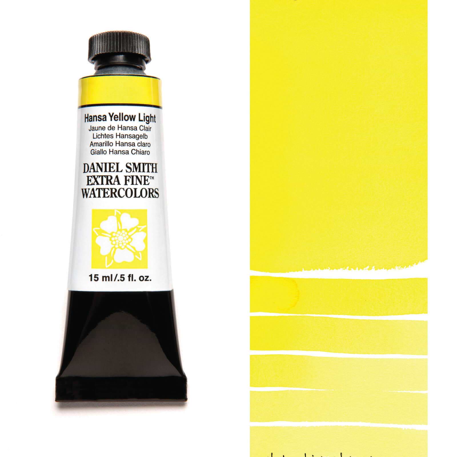 צבע מים שפופרת HANSA YELLOW LIGHT 15ML S1  DANIEL SMITH 
