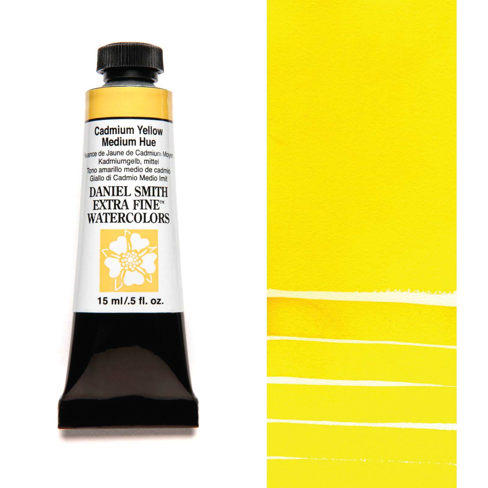 צבע מים שפופרת CADMIUM YELLOW MED.HUE 15ML S3  DANIEL SMITH 