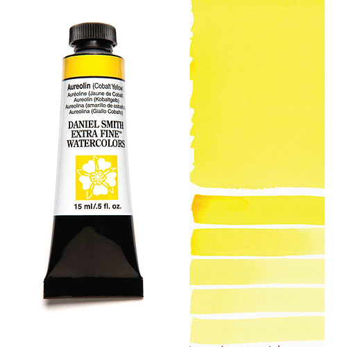 צבע מים שפופרת AUREOLIN (COBALT YELLOW) 15ML S3  DANIEL SMITH 
