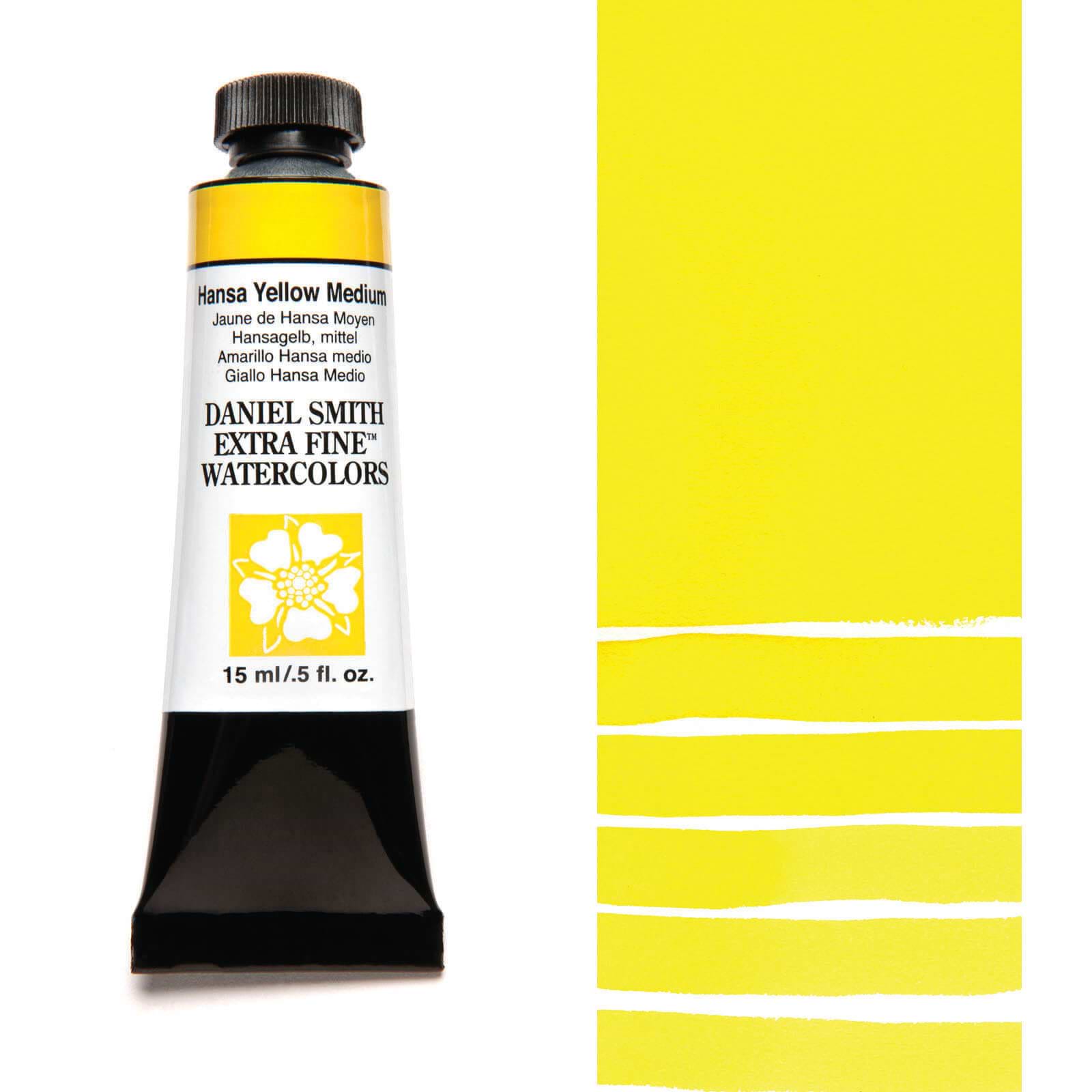 צבע מים שפופרת HANSA YELLOW MEDIUM 15ML S2  DANIEL SMITH 