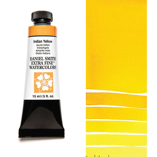 צבע מים שפופרת INDIAN YELLOW 15ML S3  DANIEL SMITH 
