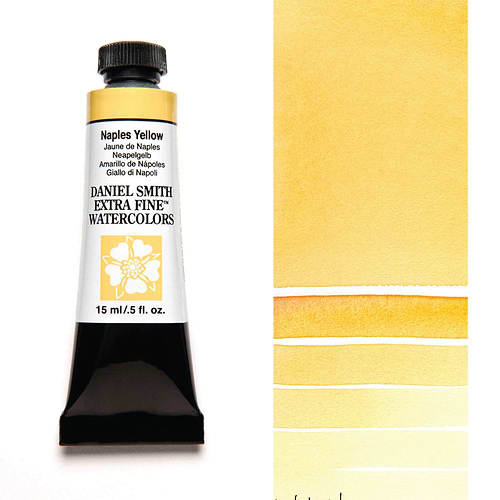 צבע מים שפופרת NAPLES YELLOW 15ML S1  DANIEL SMITH 