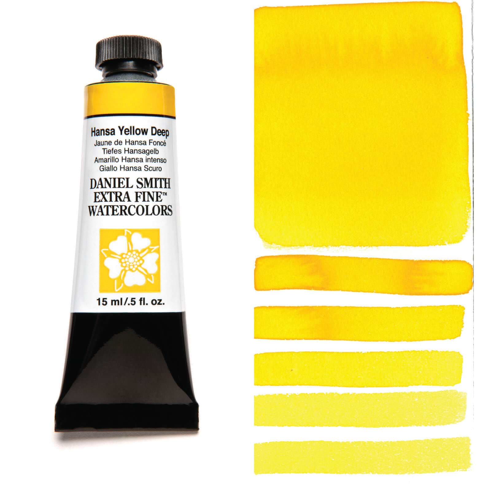צבע מים שפופרת HANSA YELLOW DEEP 15ML S1  DANIEL SMITH 