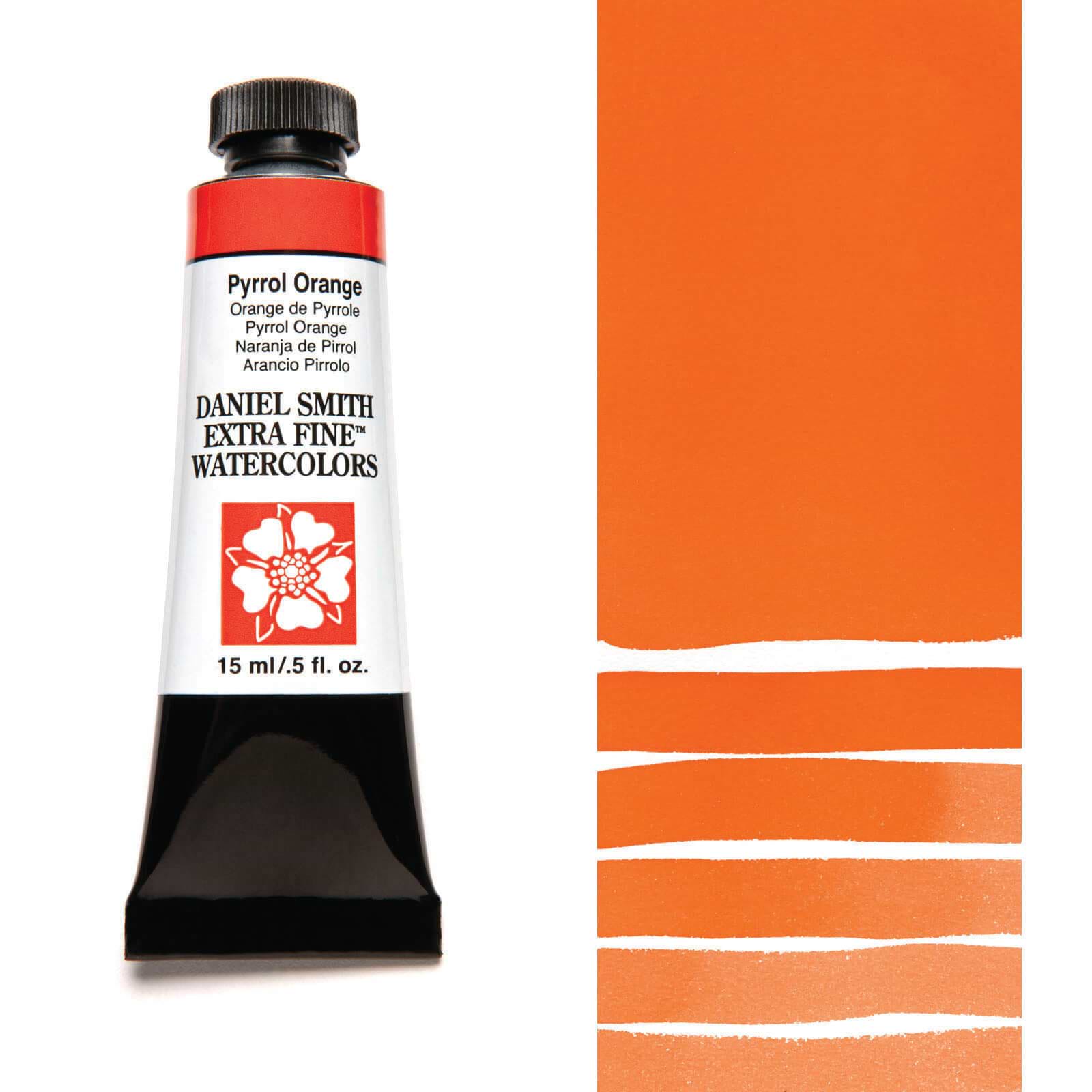 צבע מים שפופרת PYRROL ORANGE 15ML S2  DANIEL SMITH 