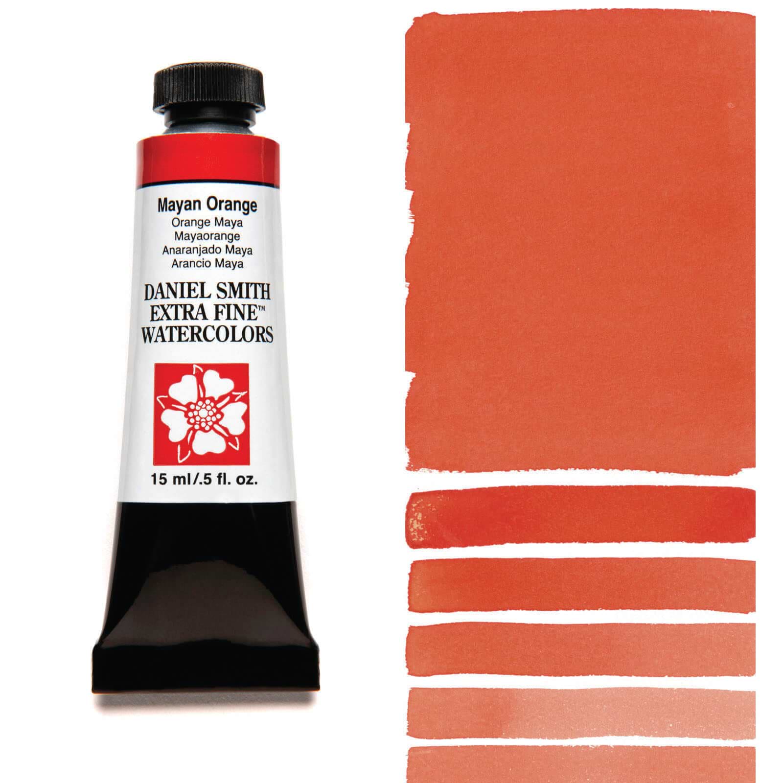 צבע מים שפופרת MAYAN ORANGE 15ML S3  DANIEL SMITH 
