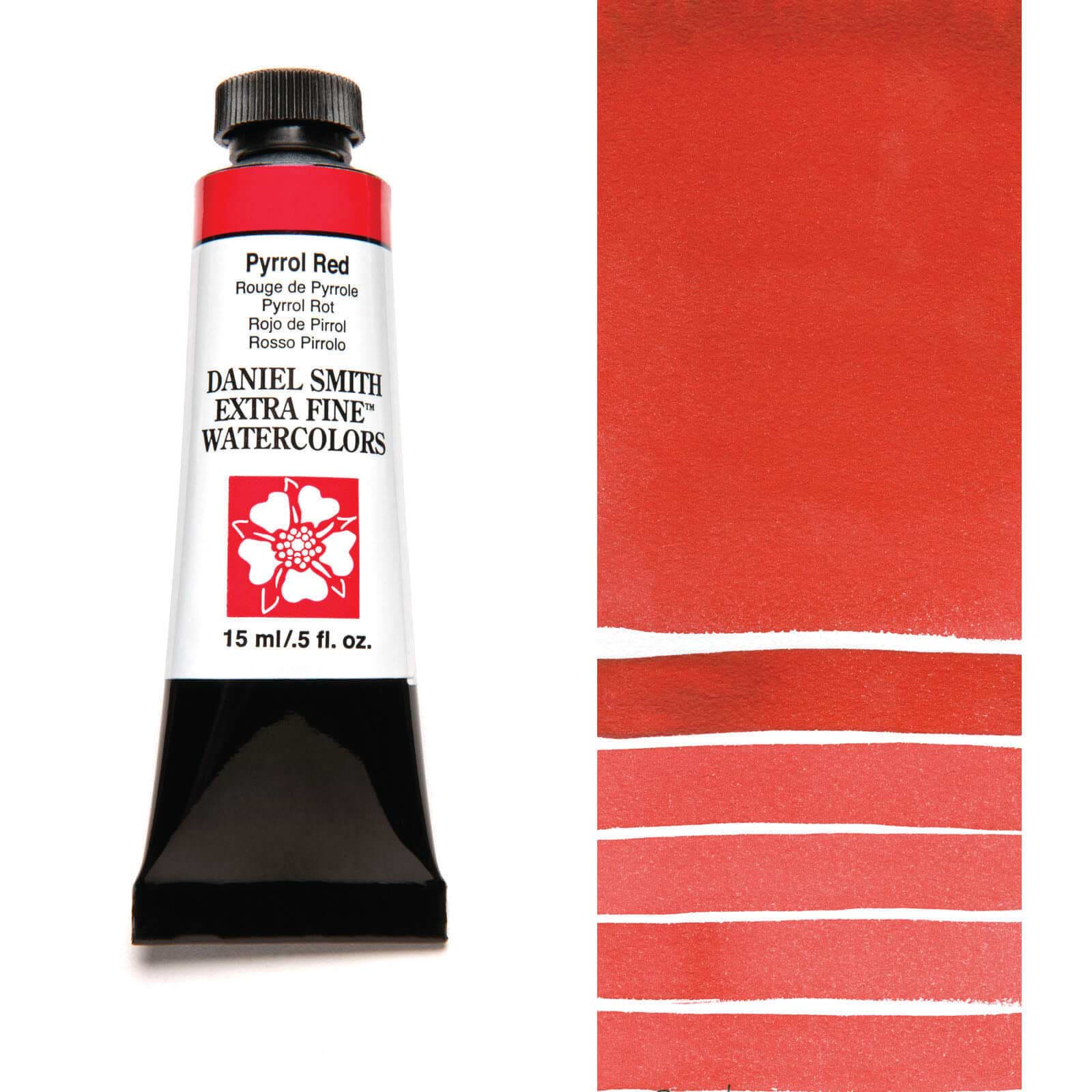 צבע מים שפופרת PYRROL RED 15ML S3  DANIEL SMITH 