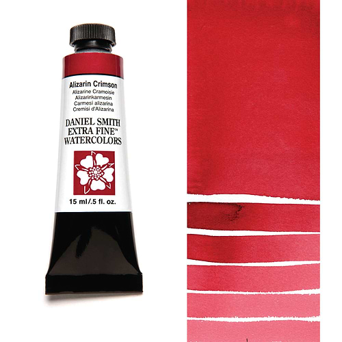 צבע מים שפופרת ALIZARIN CRIMSON 15ML S1  DANIEL SMITH 