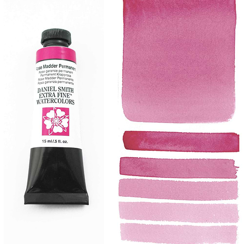 צבע מים שפופרת ROSE MADDER PERMANENT 15ML S2  DANIEL SMITH 