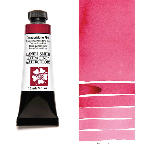 צבע מים שפופרת QUINACRIDONE PINK 15ML S2  DANIEL SMITH 