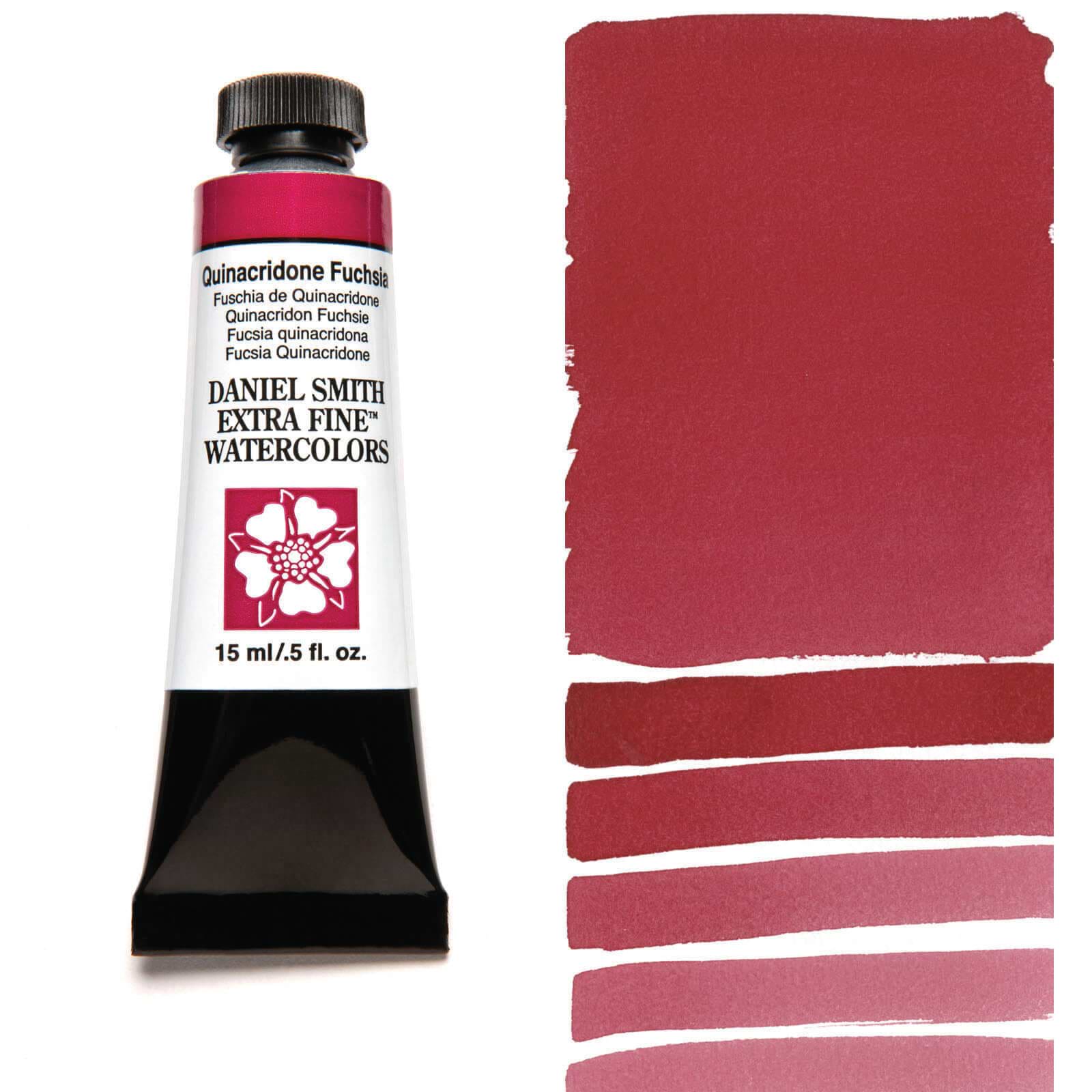 צבע מים שפופרת QUINACRIDONE FUCHSIA 15ML S2  DANIEL SMITH 