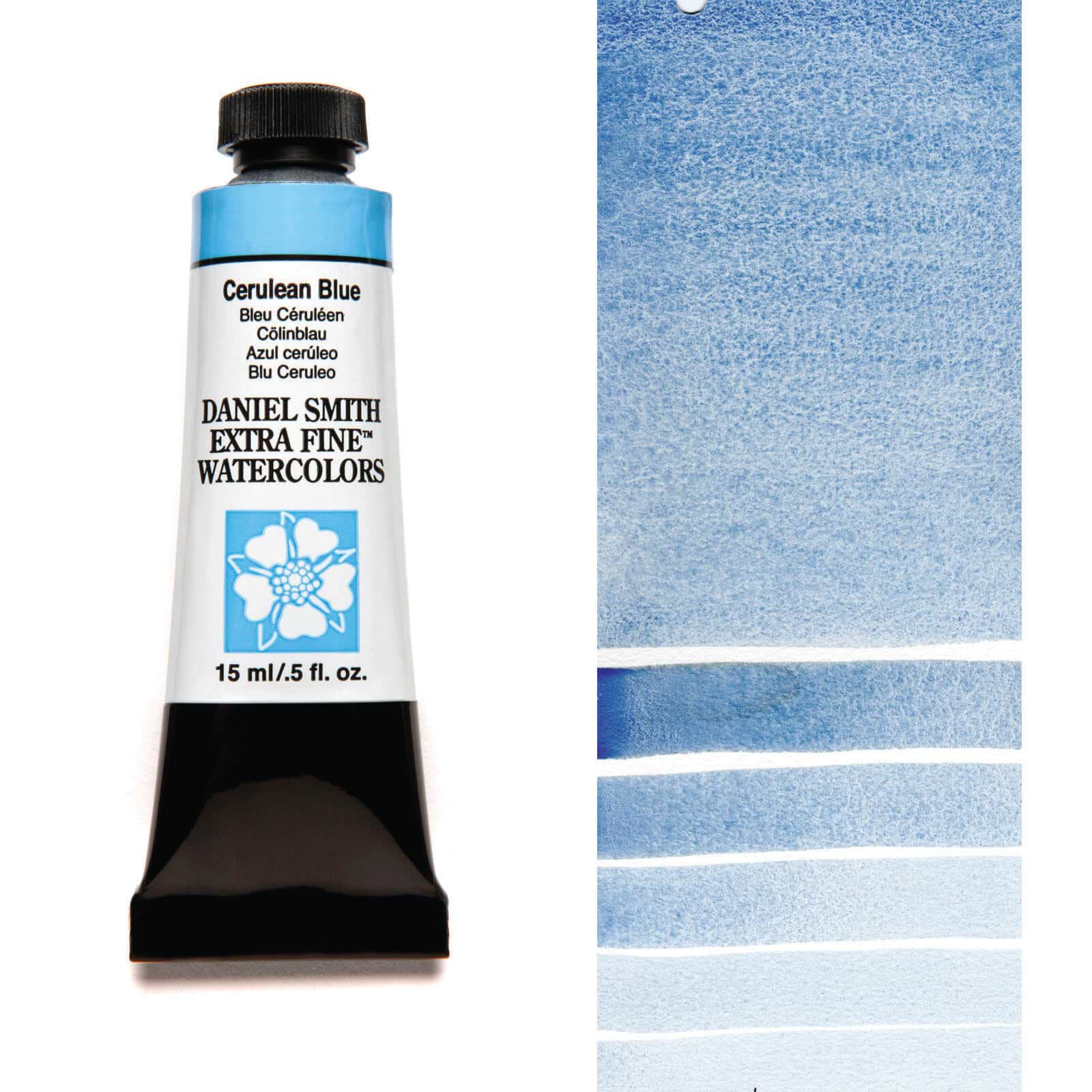 צבע מים שפופרת CERULEAN BLUE 15ML S3  DANIEL SMITH 