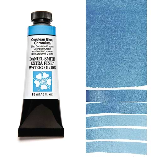 צבע מים שפופרת CERULEAN BLUE CHROMIUM 15ML S2  DANIEL SMITH 