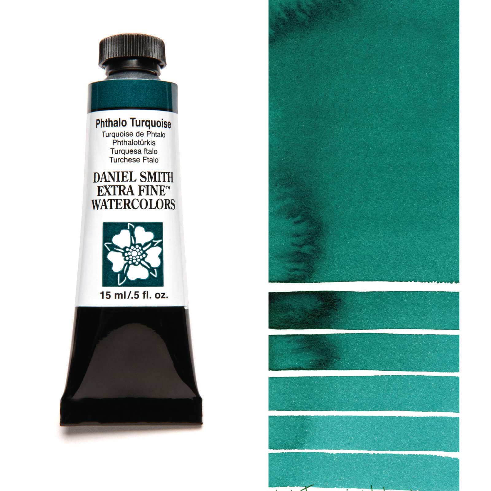 צבע מים שפופרת PHTHALO TURQUOISE 15ML S1  DANIEL SMITH 