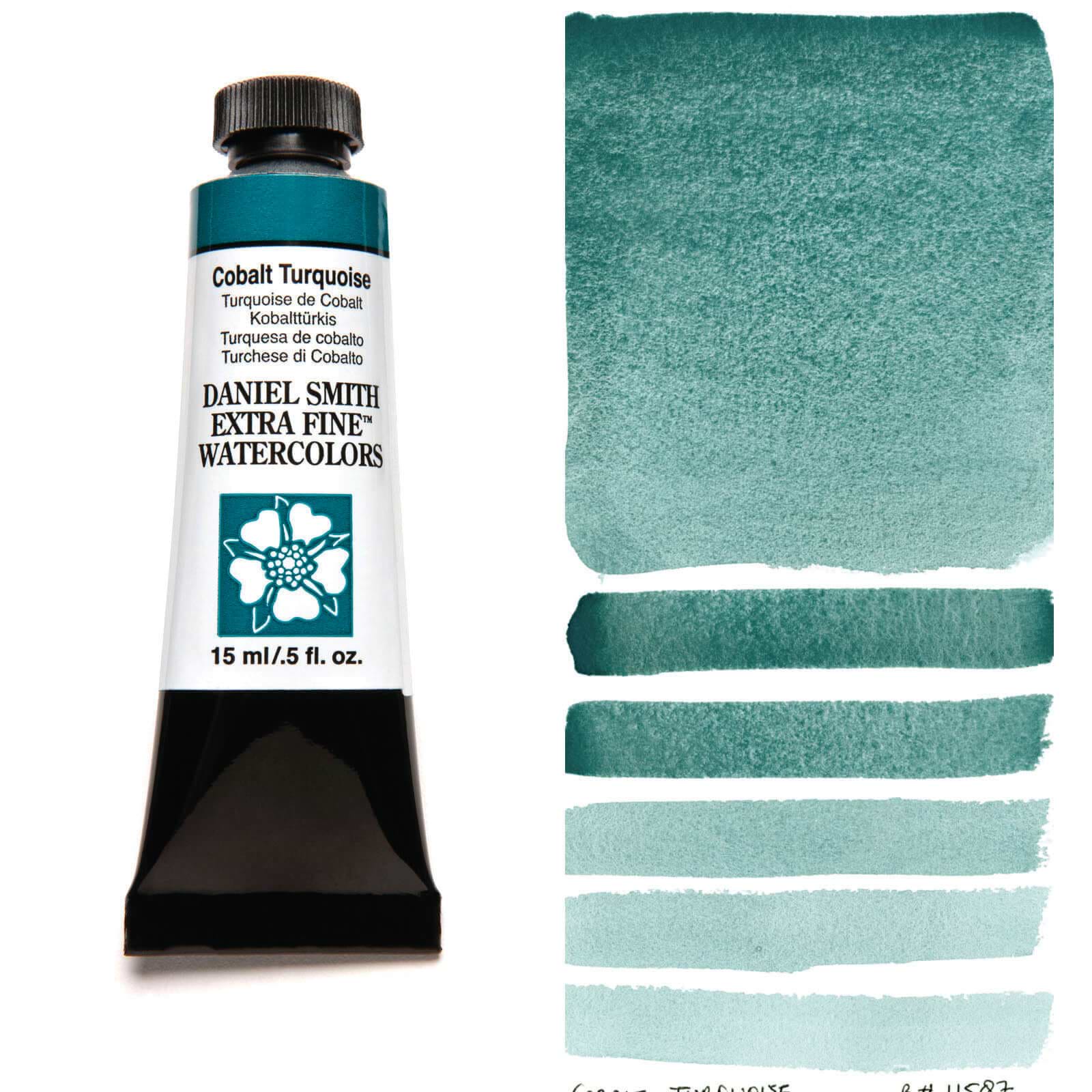 צבע מים שפופרת COBALT TURQUOISE 15ML S3 DANIEL SMITH 