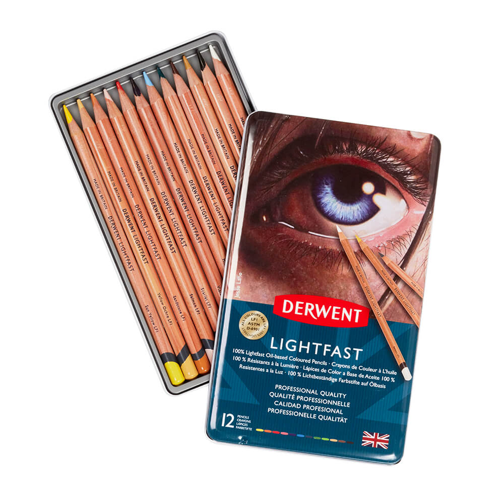 סט 12 עפרונות LIGHTFAST מבית דרווינט אנגליה