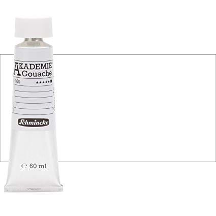 צבע גואש אקדמיה WHITE שמינקה 60מל